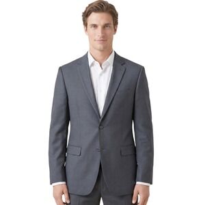 Caravelli Oxford 2B Blazer Mens 44L Grey Superior 150s Italian Design Classic